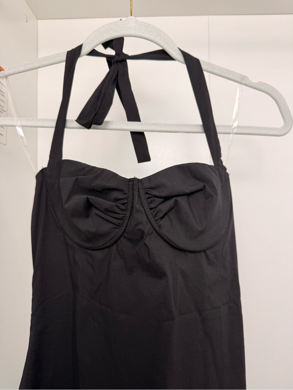 Peppermayo Black Halter Maxi Dress with Bust Detail - Picture 7 of 9